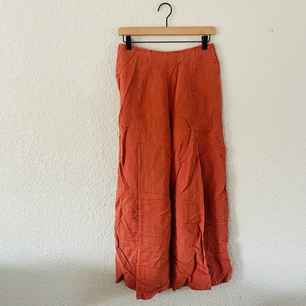 Young Fabulous & Broke Slit Side Orange Boho Pants NWT